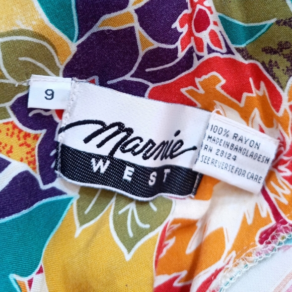 Marnie West vintage 90s floral button down midi dress - Picture 6 of 6